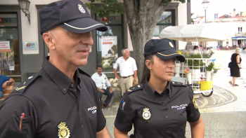 Agentes da Polícia Nacional de Espanha em São Miguel