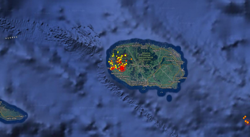 Imagem de Níveis de alerta sismovulcânicos na ilha Terceira baixam para V2