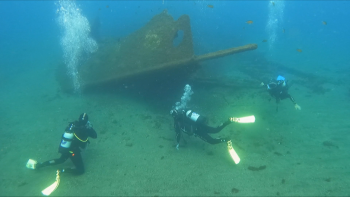 Baía de Angra foi palco de formação em arqueologia subaquática