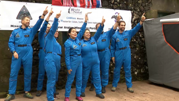 Astronautas de cinco países simulam expedição à Lua na Gruta do Natal