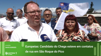 Europeias: José Pacheco esteve em contatos de rua em São Roque do Pico