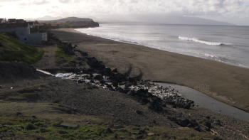 Praia do Monte Verde interdita a banhos