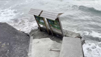 Derrocada na Praia Formosa em Santa Maria