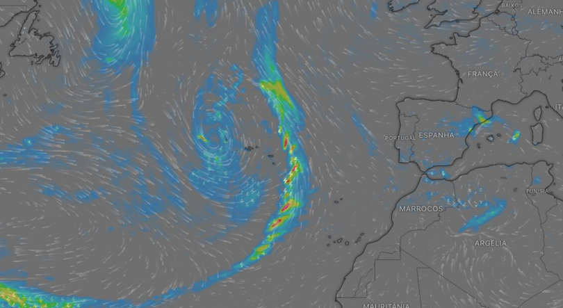 Tempestade Patty: Agravamento do estado do tempo a partir desta tarde