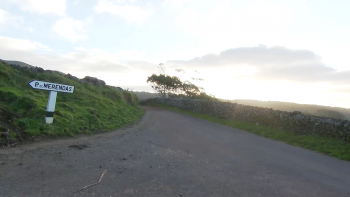 Derrocada em zona sísmica da ilha Terceira