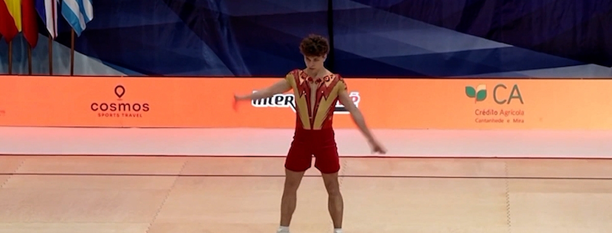 Imagem de Tiago Pinheiro conquista bronze na Taça do Mundo de Ginástica Aeróbica