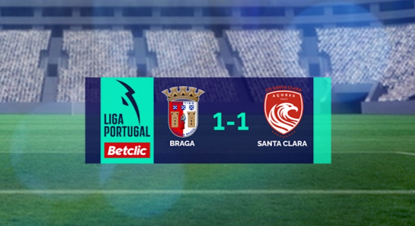Imagem de Santa Clara foi à Pedreira empatar com o Braga