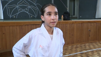 Imagem de Açoriana Matilde Pacheco sagra-se campeã nacional de karaté em iniciados