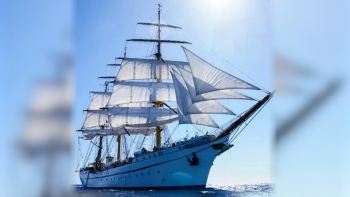Imagem de Navio alemão SSS Gorch Fock aberto a visitas em Ponta Delgada