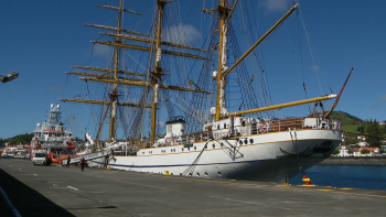 Imagem de Navio-Escola alemão “Gorch Fock” visita a Horta