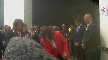 Imagem de Lançada primeira pedra do novo porto das Lajes das Flores