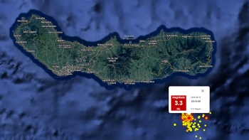 Imagem de Sismo de magnitude 3,3 sentido em São Miguel