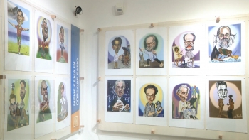 Imagem de Caricatoons em exposição na Casa do Arcano