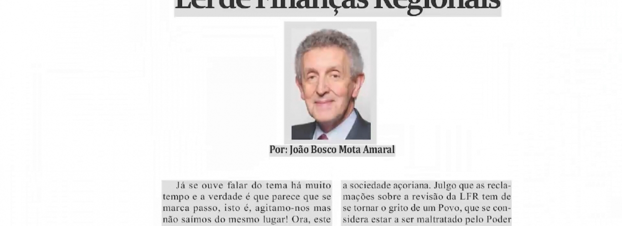 Imagem de Mota Amaral defende urgência na revisão da Lei de Finanças Regionais