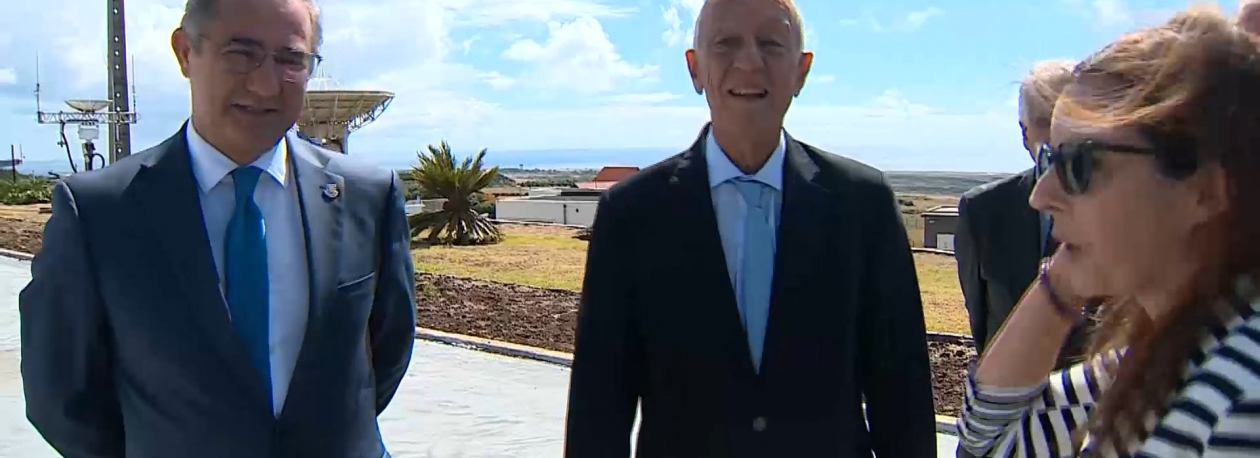 Imagem de Presidente da República destaca importância de Santa Maria no desenvolvimento espacial português