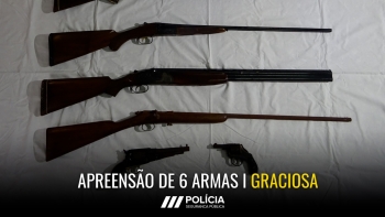 Imagem de PSP apreende armas furtadas e revólveres ilegais na Graciosa