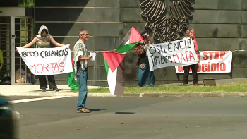 Imagem de Azores for Gaza: Movimento pacifista promove manifestação à entrada da Base das Lajes