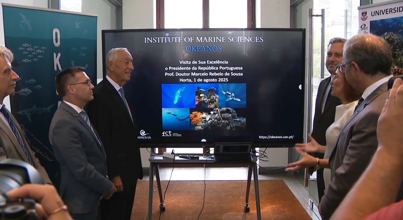 Imagem de Marcelo Rebelo de Sousa “impressionado” com investigação no mar profundo desenvolvida no Okeanos