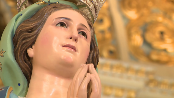Imagem de Imagem de Nossa Senhora das Neves restaurada após 9 meses