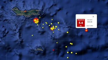 Imagem de CIVISA: Sismo sentido esta tarde com epicentro na Falha da Glória