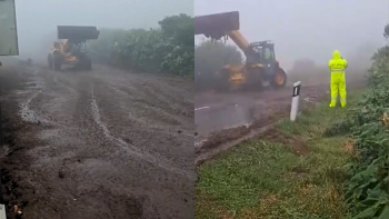 Imagem de Derrocada nas Flores: Estrada Regional entre Fajã Grande e Santa Cruz ficou interdita