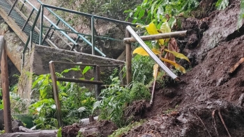 Imagem de Derrocada no Salto do Cabrito provoca três feridos ligeiros