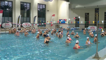 Imagem de Semana Europeia do Desporto: 80 pessoas na hidroginástica noturna da piscina das Laranjeiras