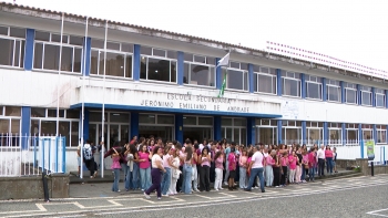 Imagem de Escola Jerónimo Emiliano de Andrade vestiu-se rosa para assinalar combate ao Bullying