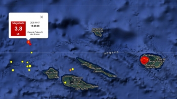 Imagem de Sismo de magnitude 3,8 sentido no Faial