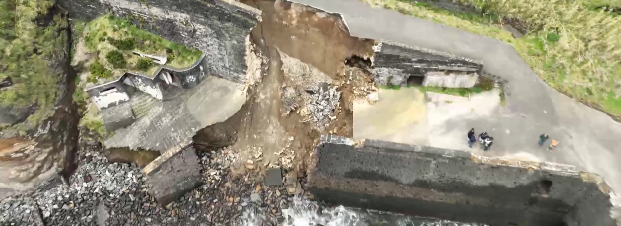 Imagem de Adjudicada empreitada de reabilitação e proteção marítima do Porto de Santa Iria, na Ribeira Grande