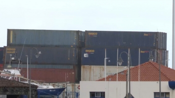 Imagem de Embarque de 30 contentores no Pico escoa gado vivo com destino ao continente