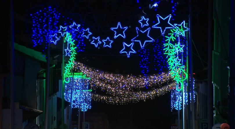 Imagem de Iluminação de Natal da Praia da Vitória