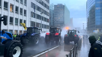Imagem de Agricultores de vários países estão em protesto em Bruxelas