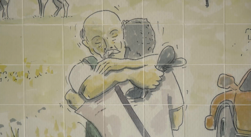 Imagem de Jardim Duque da Terceira: Artistas criam painel de azulejos da Parábola do Filho Pródigo