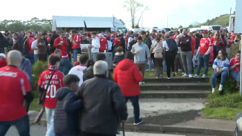 Imagem de Santa Clara vs. Benfica: Adeptos juntaram-se no Estádio de São Miguel para a festa do futebol