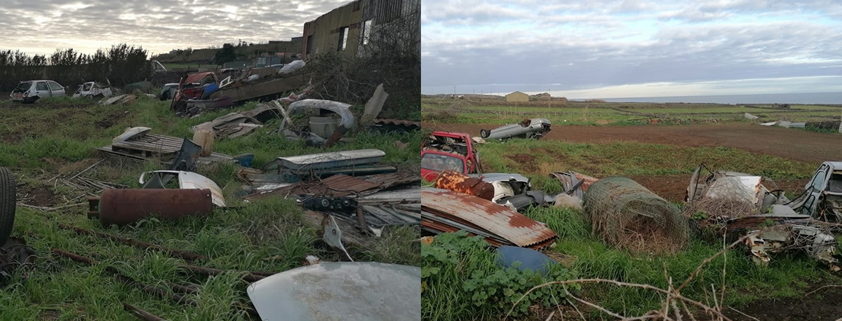 Imagem de GNR deteta depósito ilegal de carros e resíduos com suspeita de contaminação na Terceira