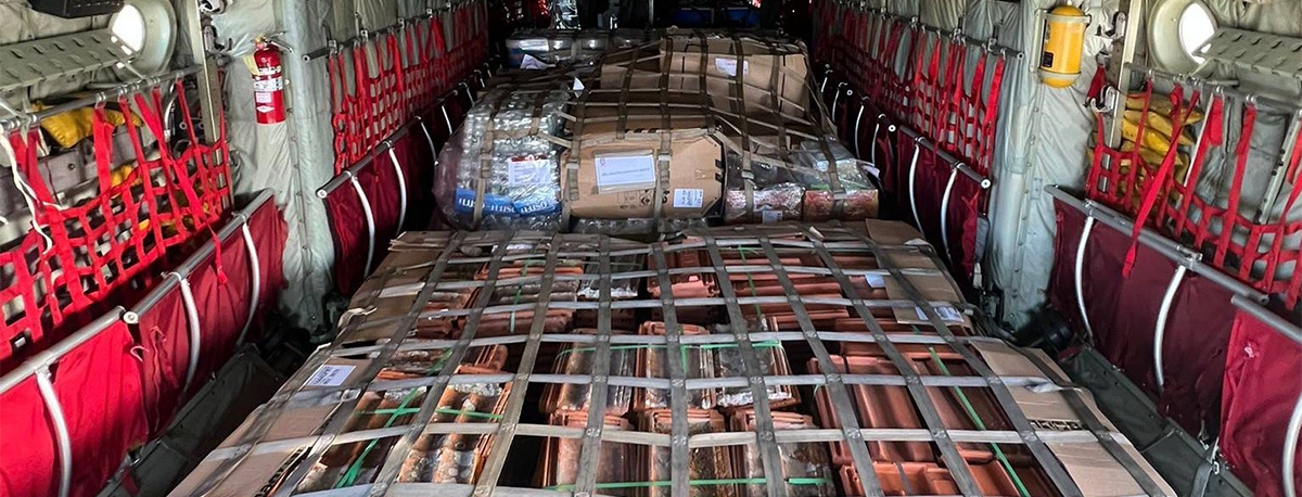 Imagem de Mau tempo: Ação solidária da Força Aérea recolhe toneladas de bens