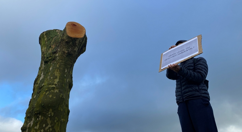 Imagem de Manifestação esta manhã junto à nova variante das Capelas