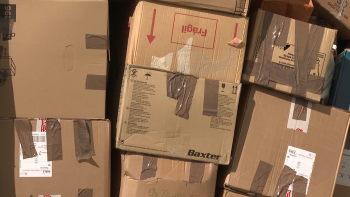 Imagem de Contentor com ajuda humanitária já saiu de Ponta Delgada rumo a Leiria