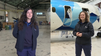 Imagem de Rita e Luana são as primeiras técnicas de manutenção de aeronaves na SATA
