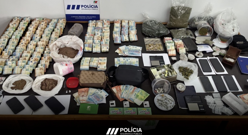 Imagem de Quatro detidos com mais de 14 mil doses de droga na ilha do Pico