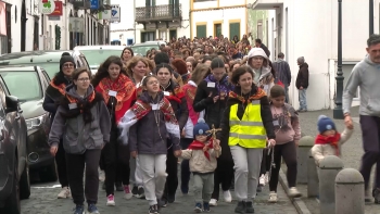 Imagem de Perto de 500 pessoas percorrem estradas de Ponta Delgada e Lagoa em Romaria