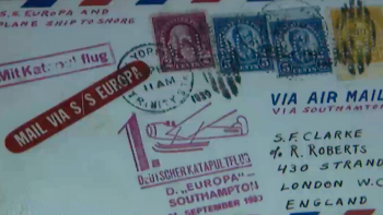 Imagem de Aviação Civil: Coleção Aerofilatelia de Ricardo Madruga da Costa em exposição