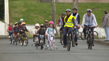 Comboio de bicicletas chegou aos Açores