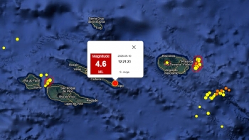 Imagem de Sismo de magnitude 4,6 sentido no Grupo Central