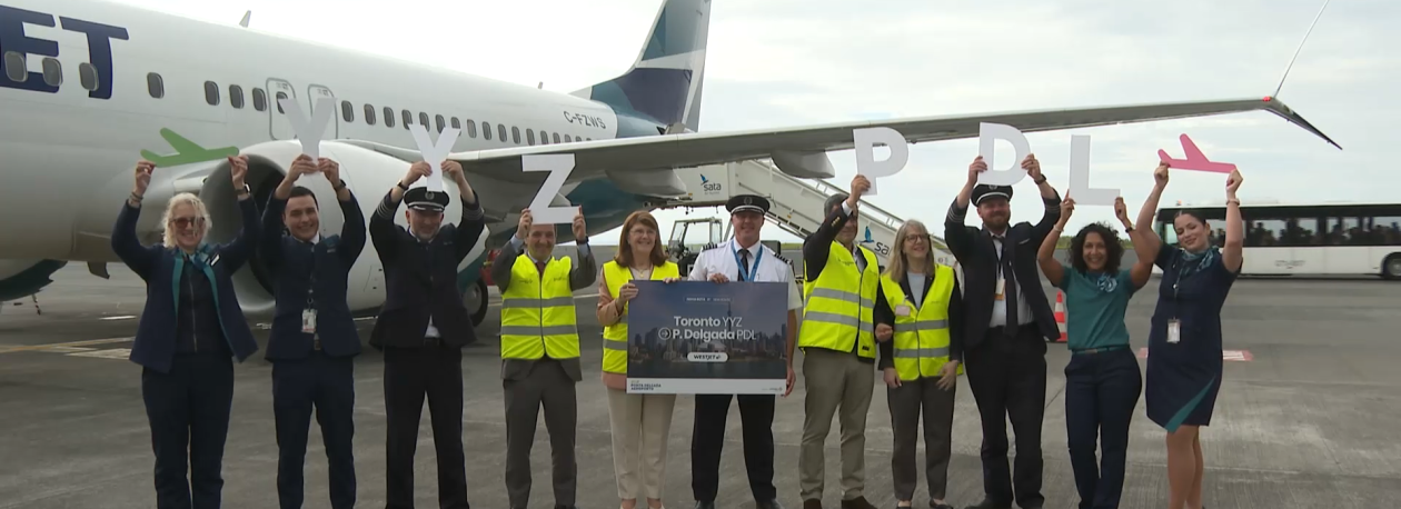 Imagem de Voo inaugural WestJet: Operação entre Toronto e Ponta Delgada com 3 ligações semanais