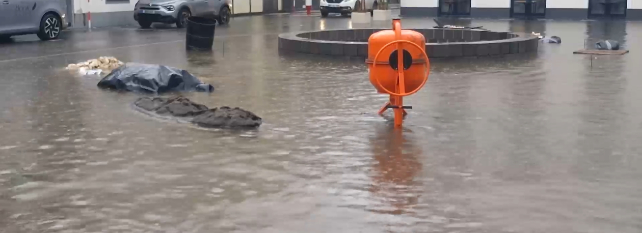 Imagem de Tempestade Hanna provocou pequenas inundações na cidade da Horta