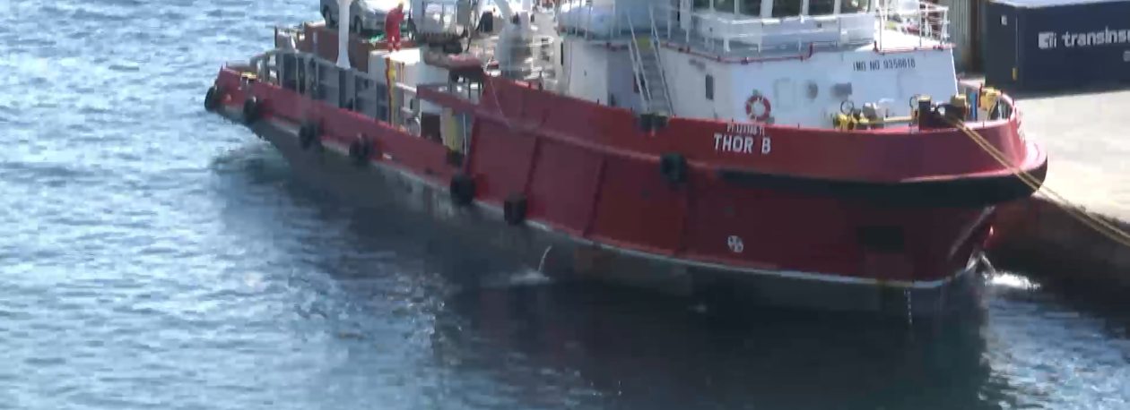 Imagem de Navio Thor B retoma atividade operacional esta sexta-feira