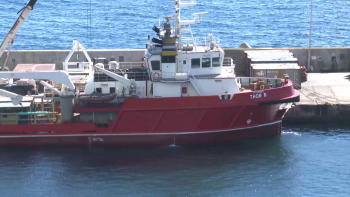 Navio Thor B chegou hoje ao Corvo
